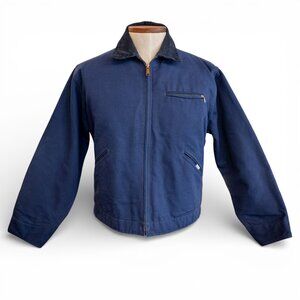 Vintage Blue Carhartt Detroit Jacket JB242 * Medium (42)
